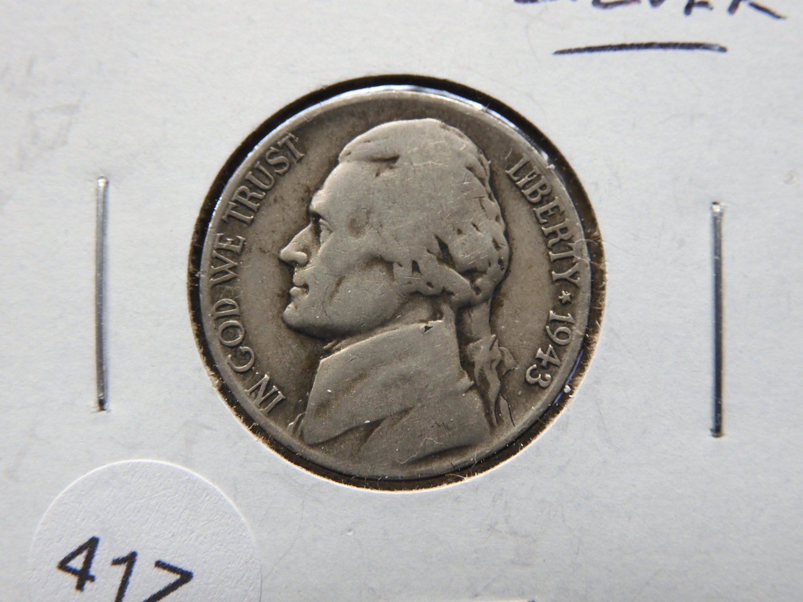 1943-P 35% SILVER JEFFERSON NICKEL (1 of 3)