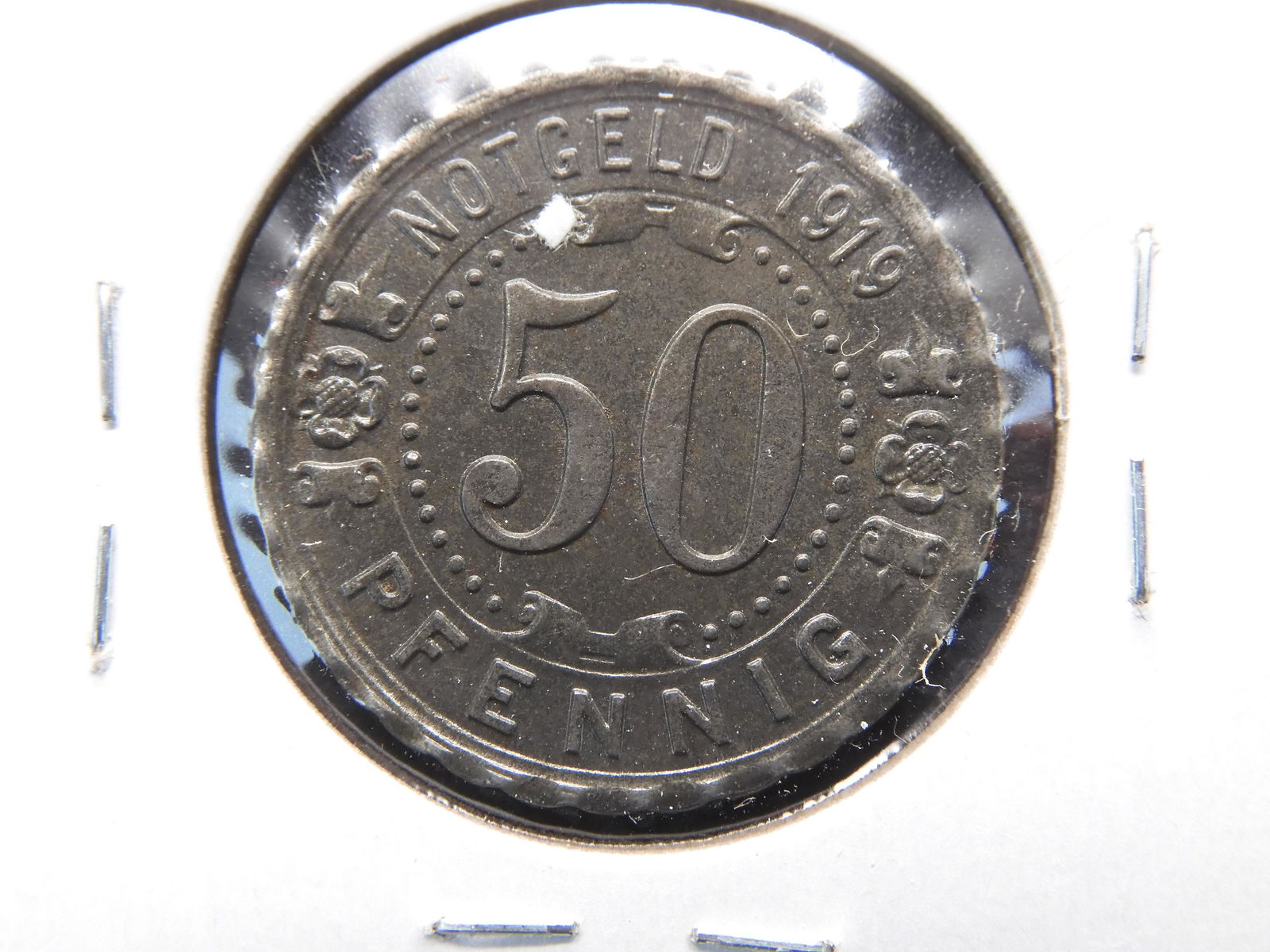 1919 Germany, Witten 50 Pfennig Iron Notgeld. (1 of 3)