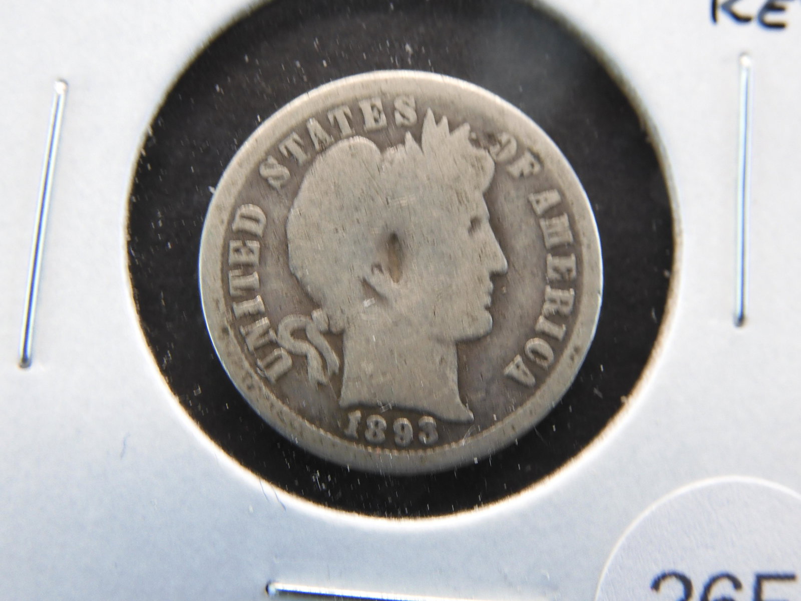 1893-O Barber 10c.  Semi-Key. (1 of 3)