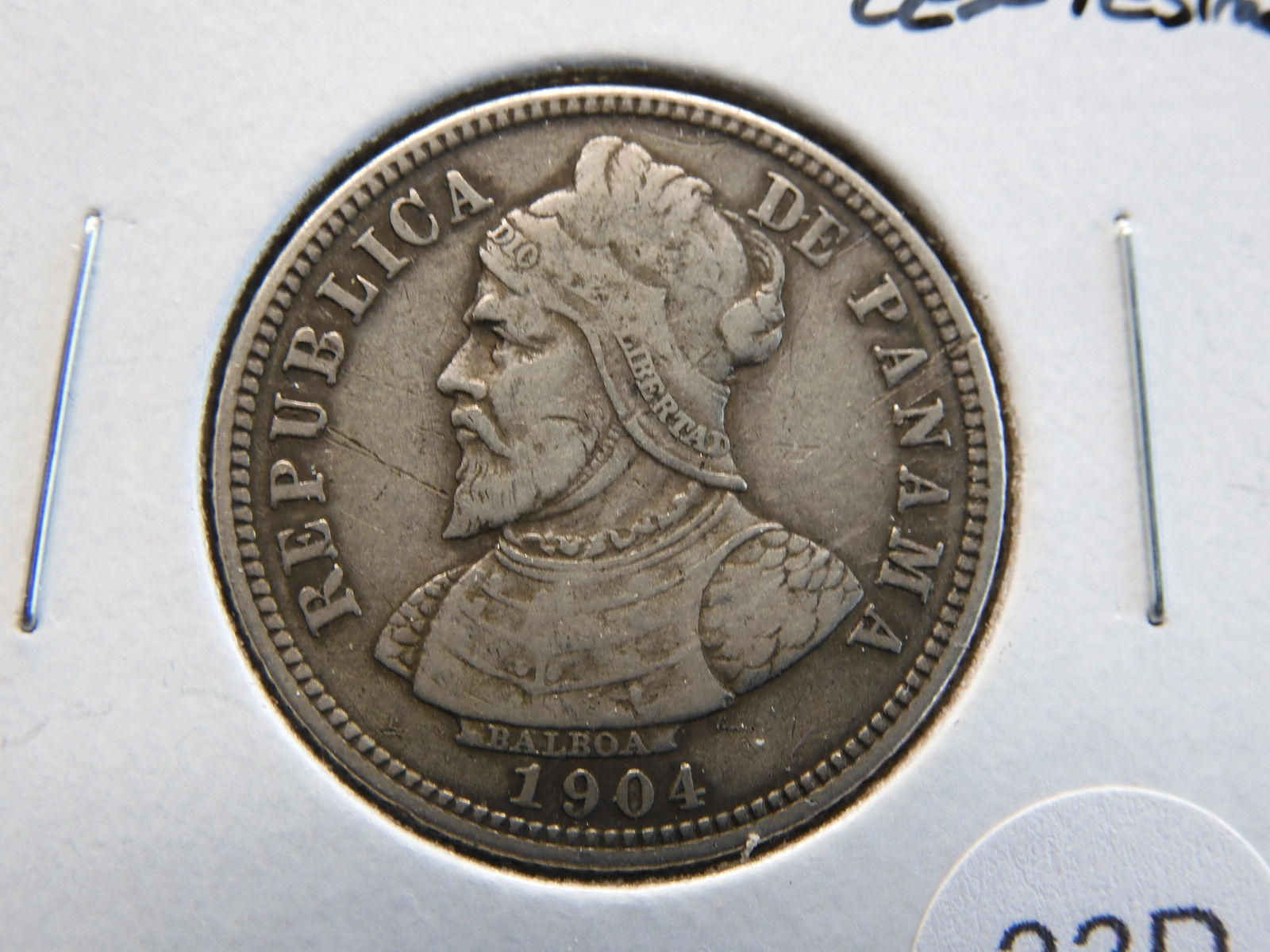 1904 Panama Silver 10 Centesimos. (1 of 3)