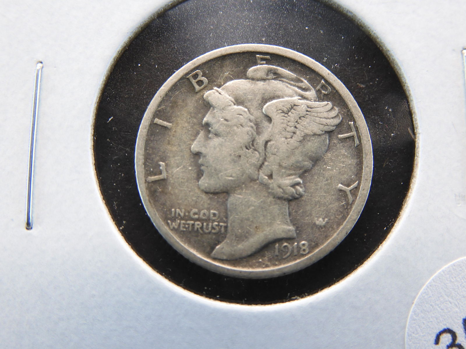 1918-S Mercury 10c.  VF+. (1 of 3)