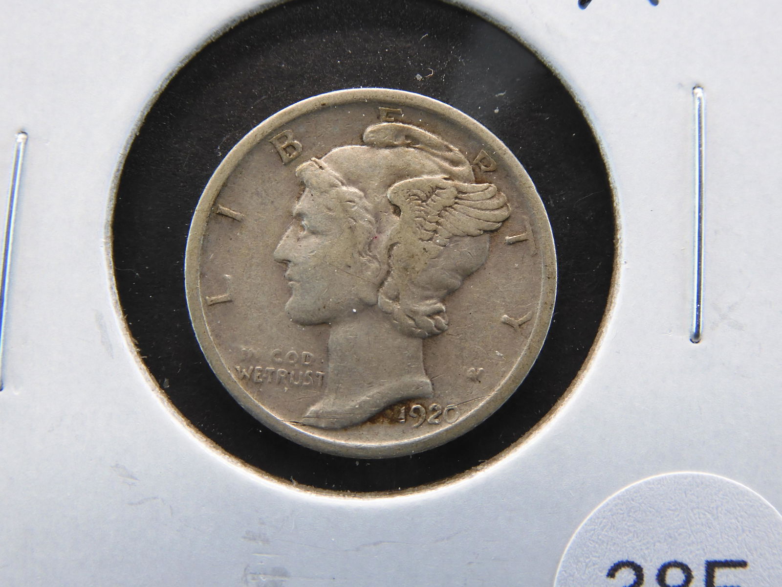 1920 Mercury 10c.  XF. (1 of 3)