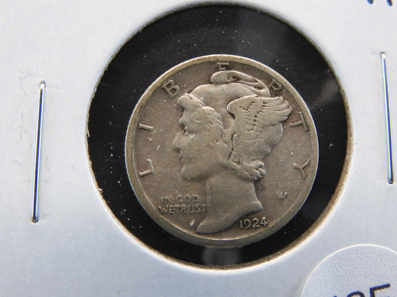 1924-S Mercury 10c.  VF. (1 of 3)