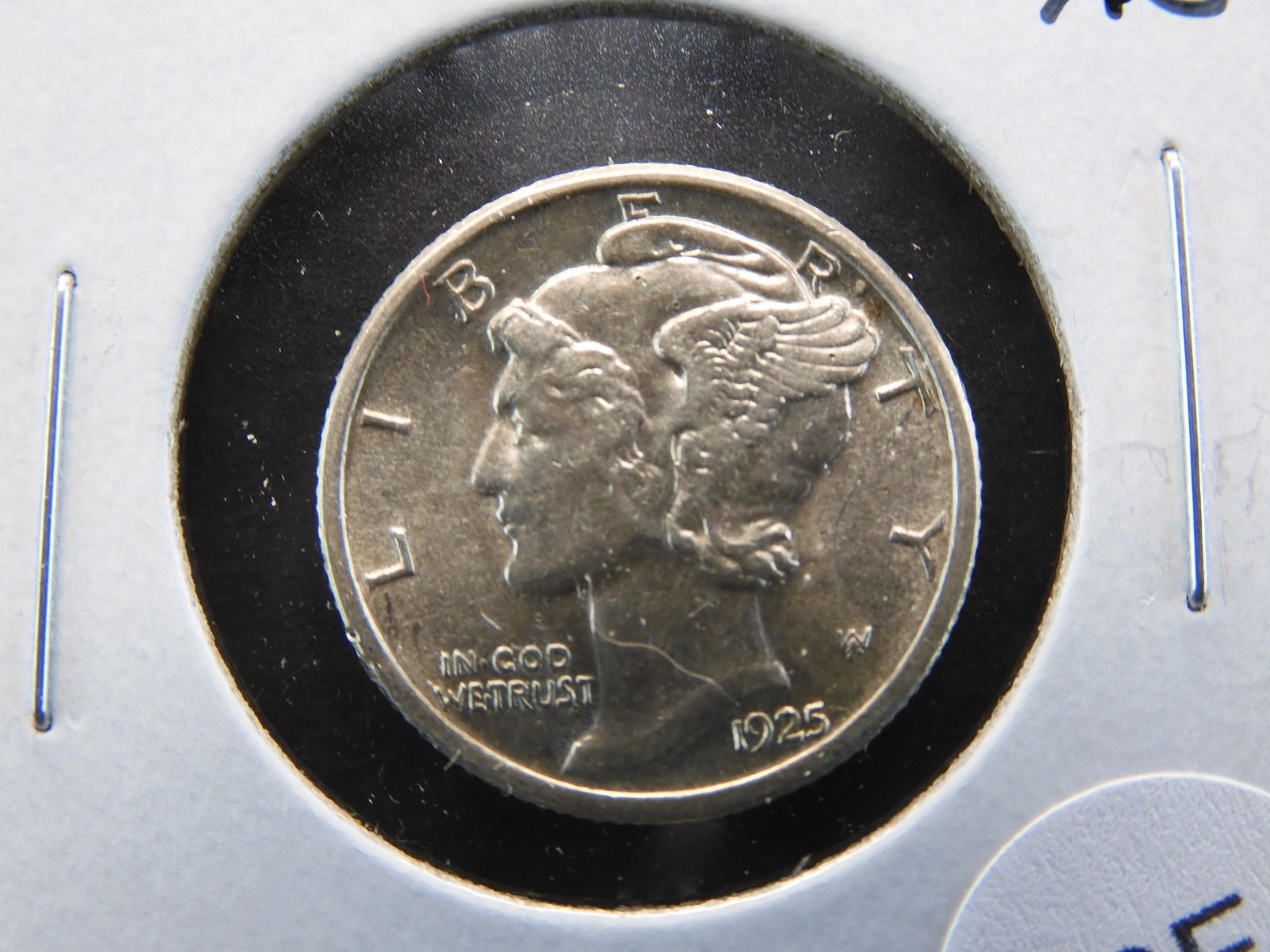 1925 Mercury 10c.  AU. (1 of 3)
