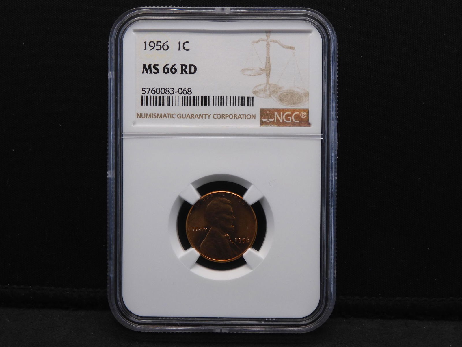 1956 NGC MS66 RD Lincoln Wheat Cent (1 of 4)