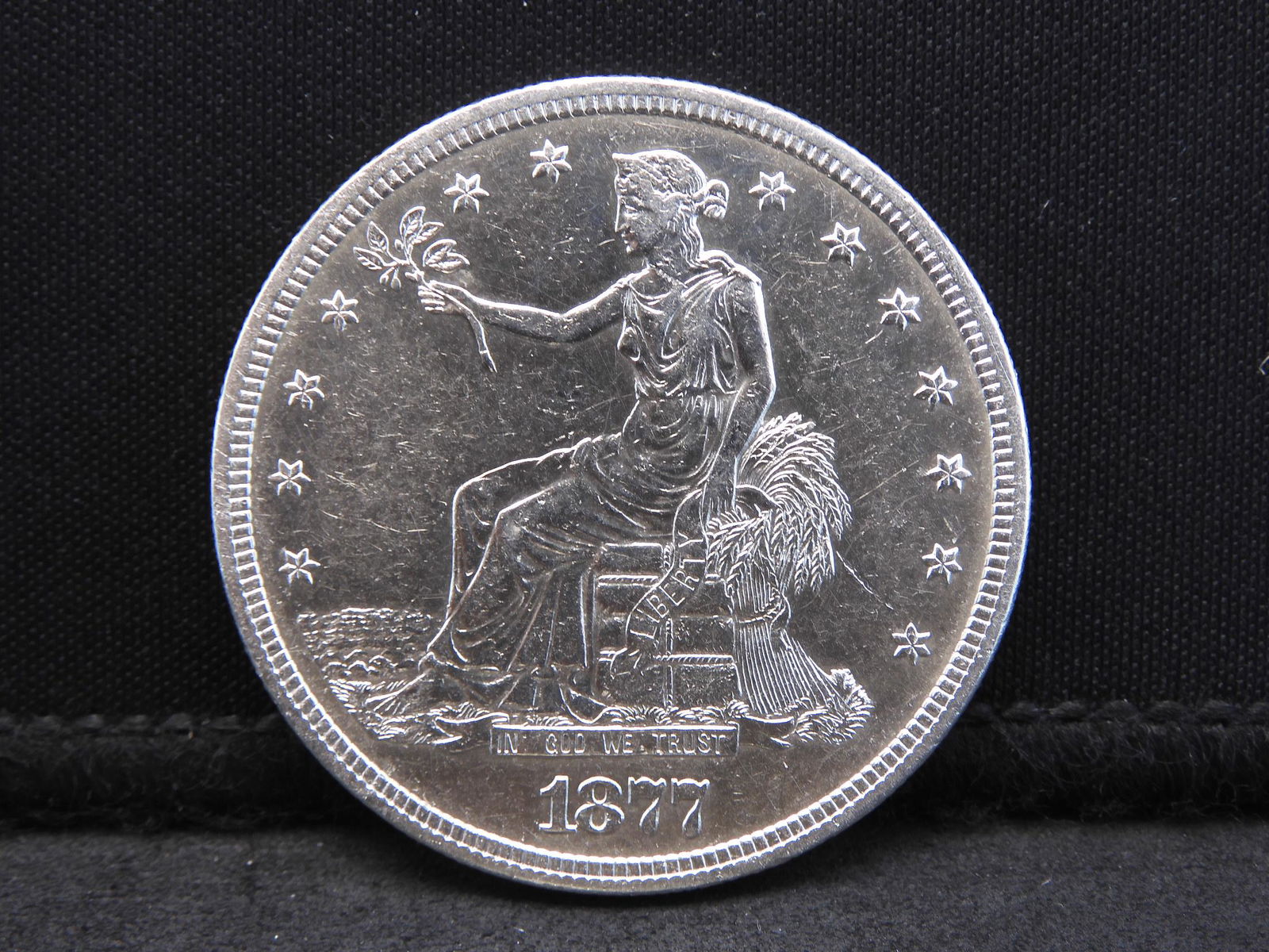 1877-S Trade Dollar AU++  Great Details! (1 of 2)