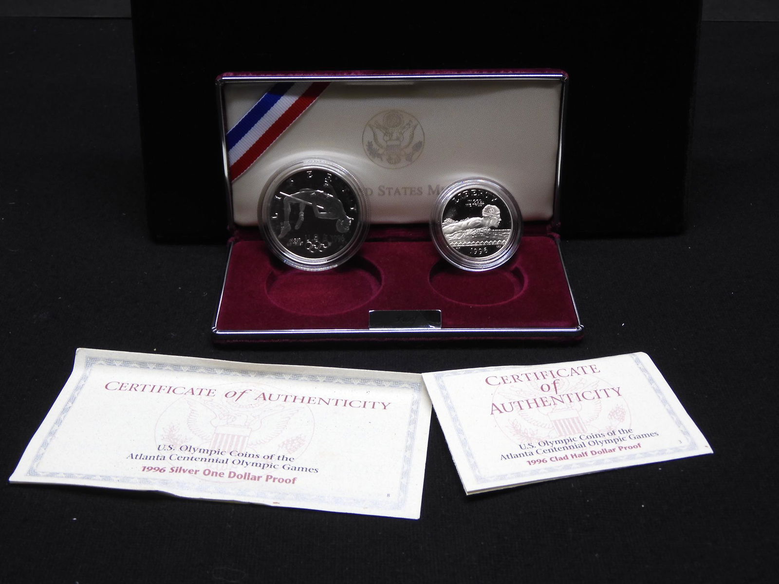 1996 U.S. Olympic Atlanta Centennial 2 Coin Proof Set (1 of 4)