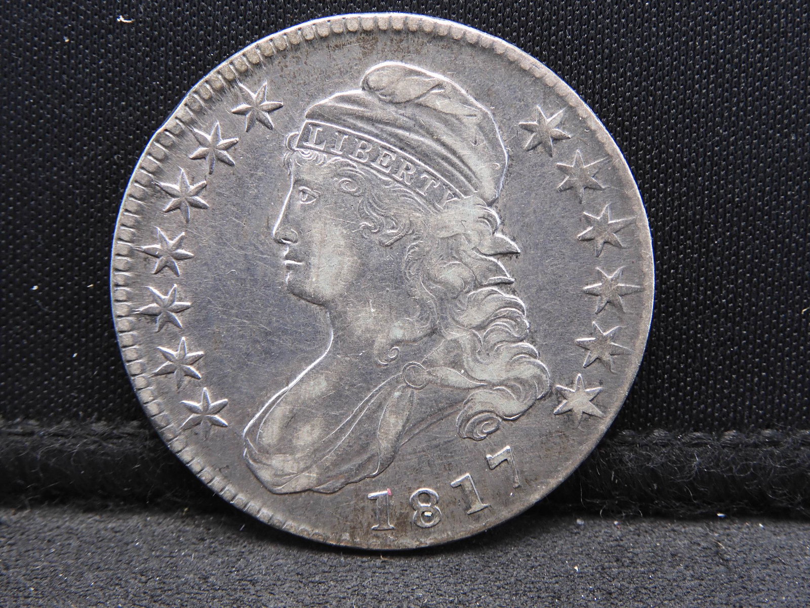 1817 Capped Bust Silver Half Dollar - Amazing Detail! (1 of 3)