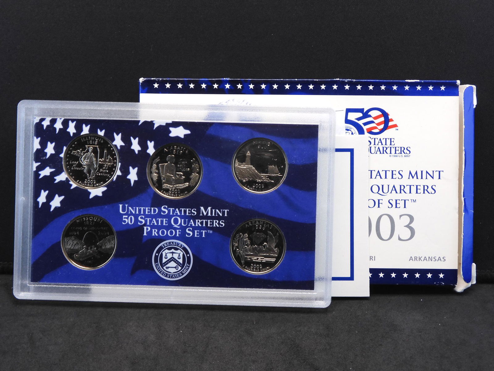 2003-S U.S. Proof Statehood 5 Quarter Set OGP (1 of 4)