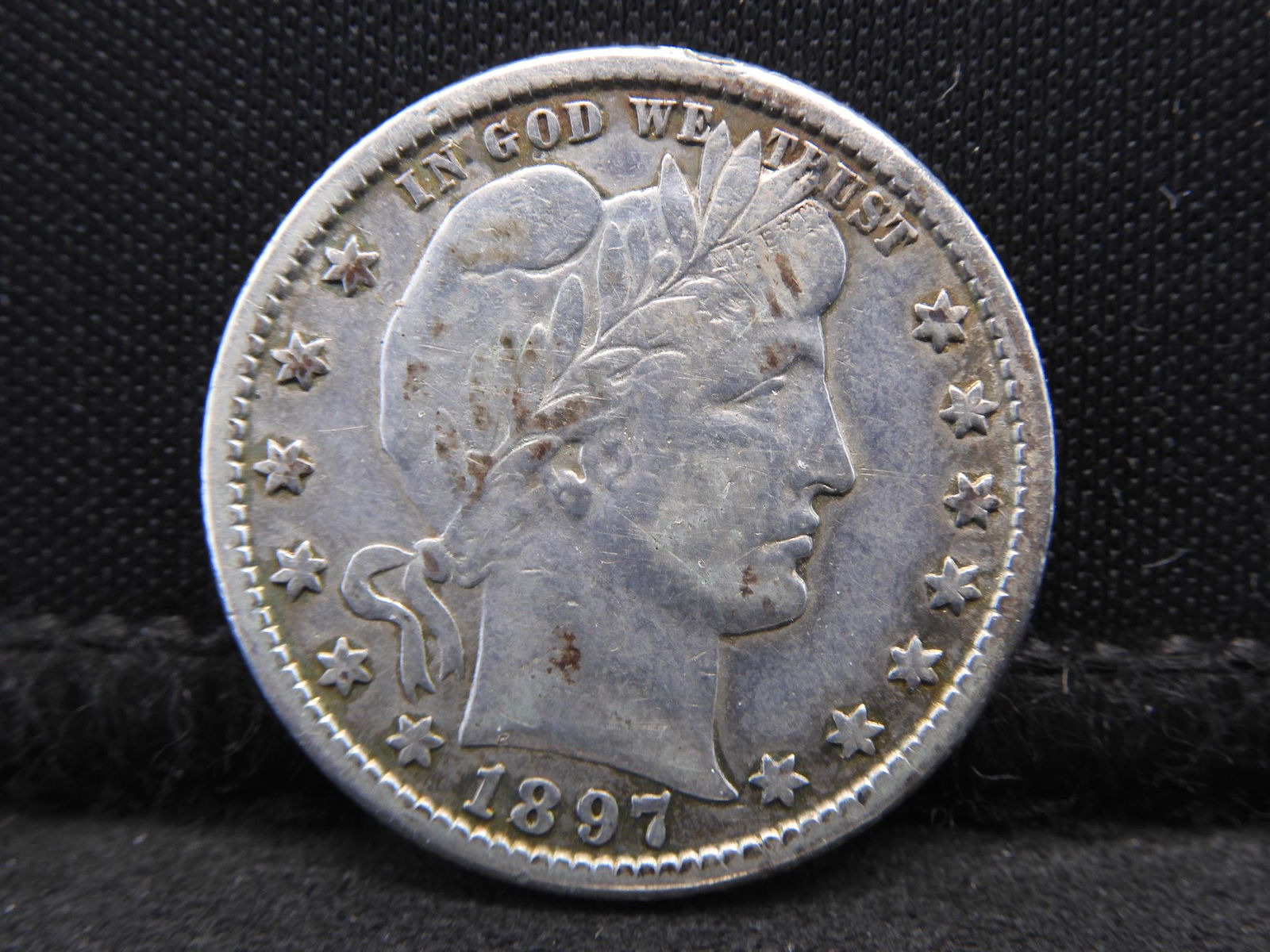 1897-O Barber Silver Quarter - Key Date w/ Full Liberty (1 of 3)