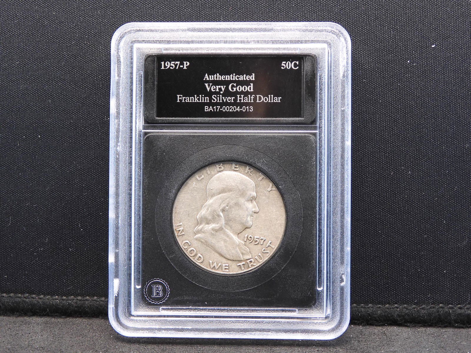 1957-P Franklin Silver Half Dollar Very Good Condition! (1 of 4)