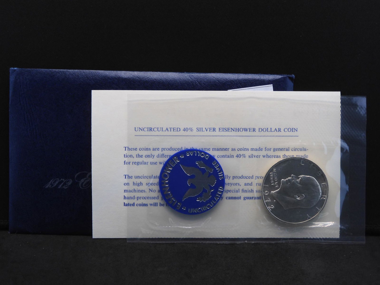 1972-S Eisenhower Ike 40% Silver Uncirculated Dollar (1 of 4)