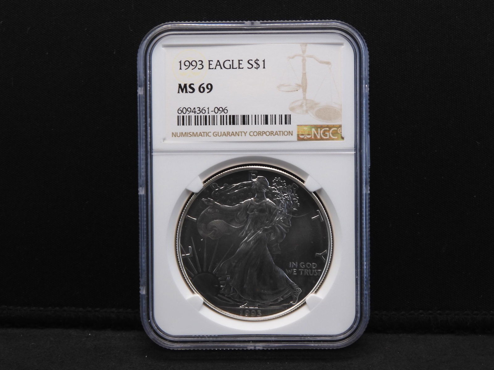 1993 NGC MS69 American Silver Eagle (1 of 4)