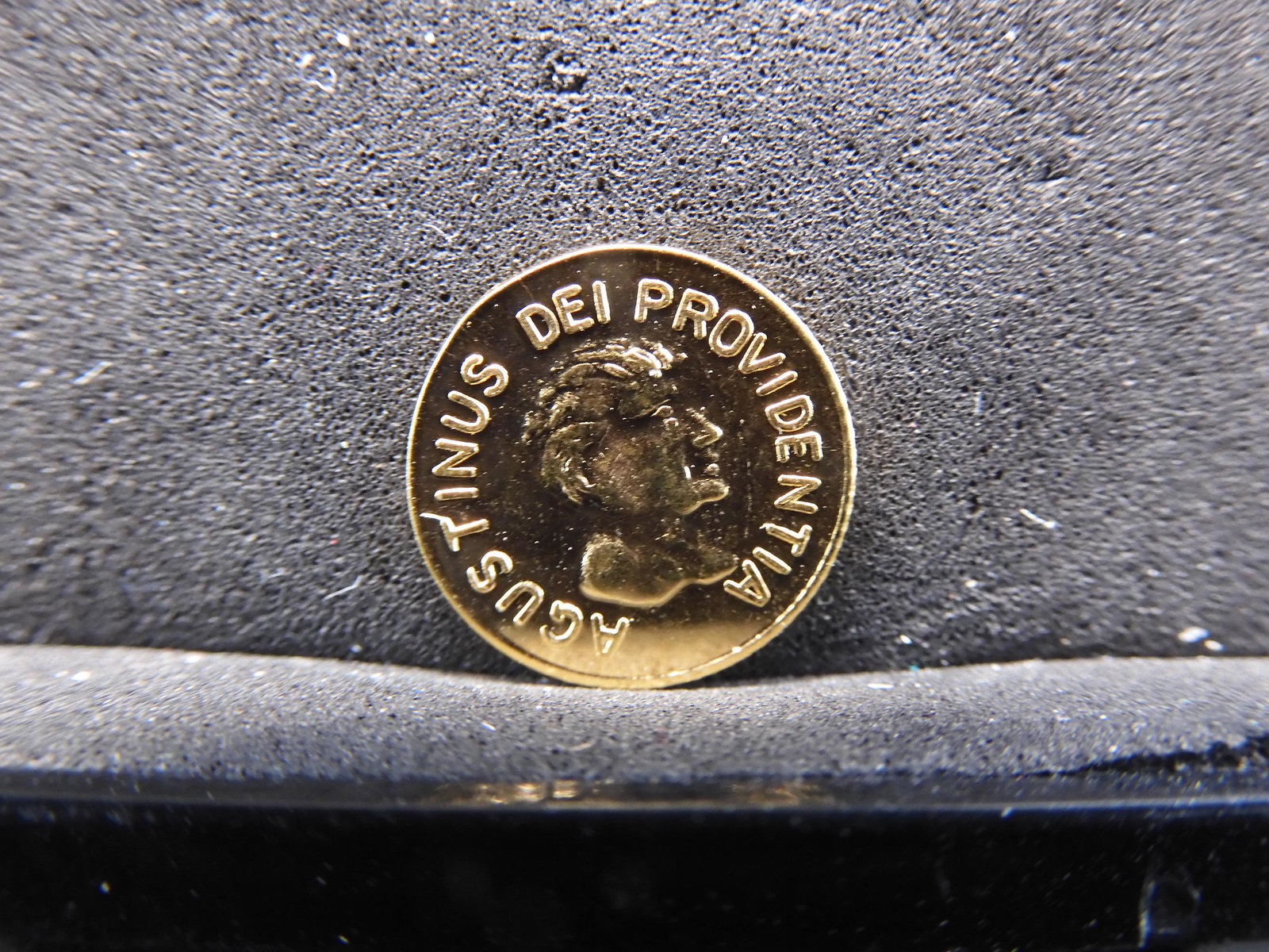 0.4 Grams Solid Gold Mexico Maximilian Round Agustinus (1 of 3)