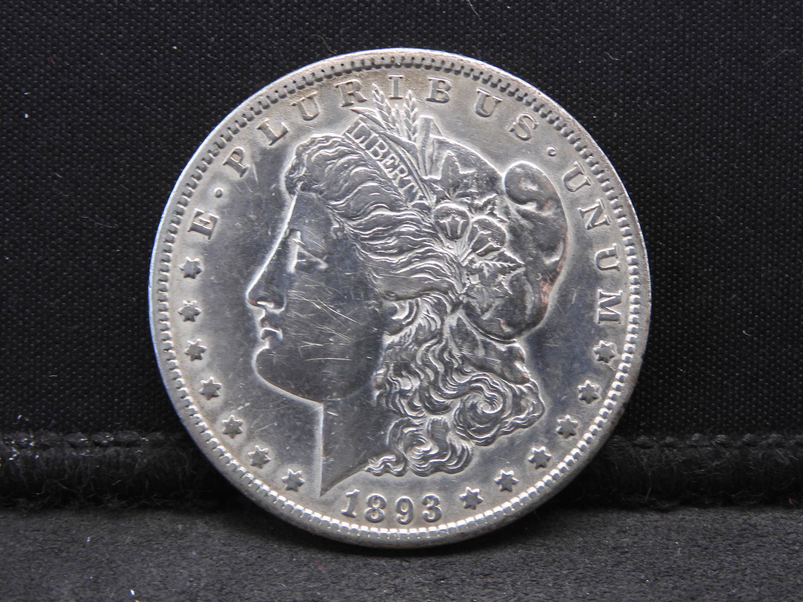 1893-CC Morgan Silver Dollar XF+ Cleaned RARE LAST CC!! (1 of 2)