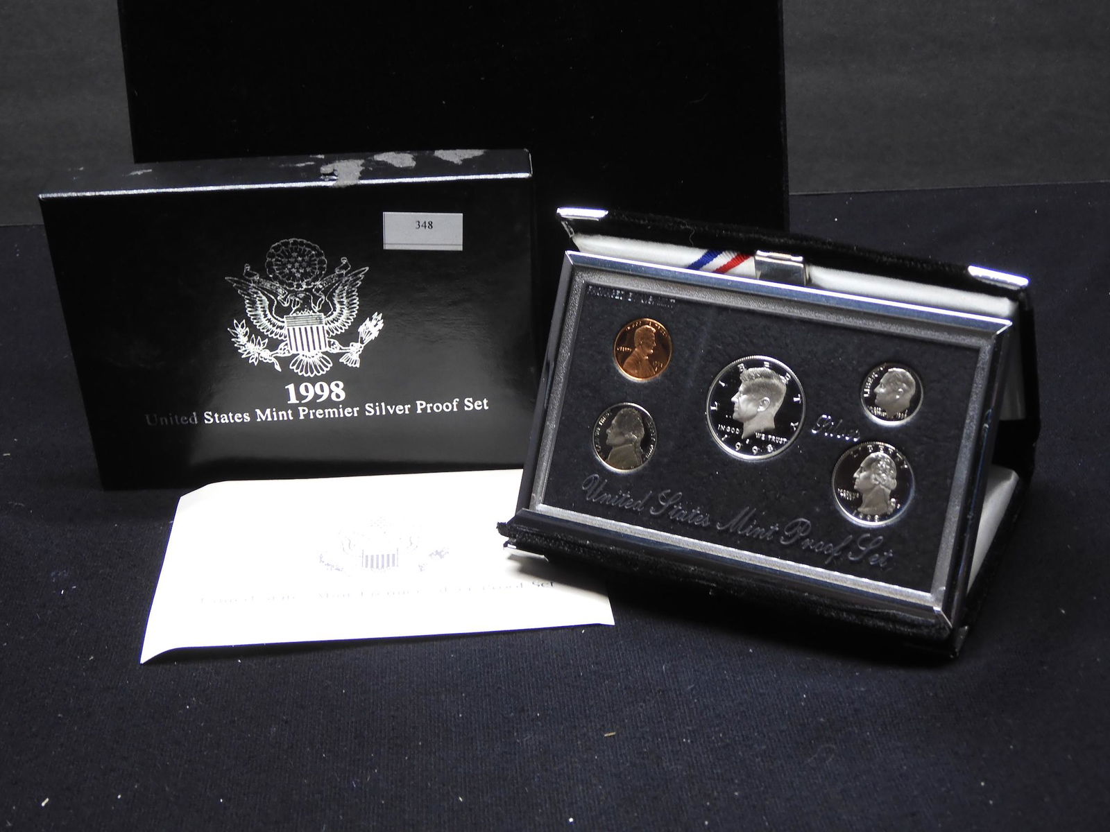 1998-S U.S. Mint Premier Silver Proof Set OGP (1 of 4)