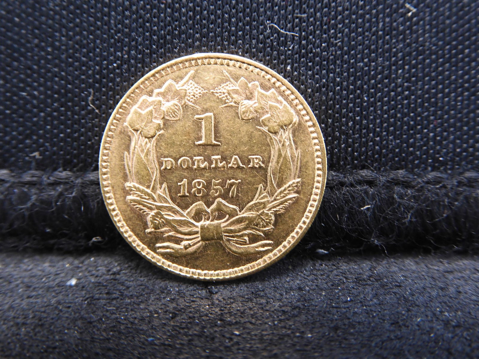 1857 Type 3 $1.00 Gold Scarce Pre-Civil War Dated Gold (1 of 2)