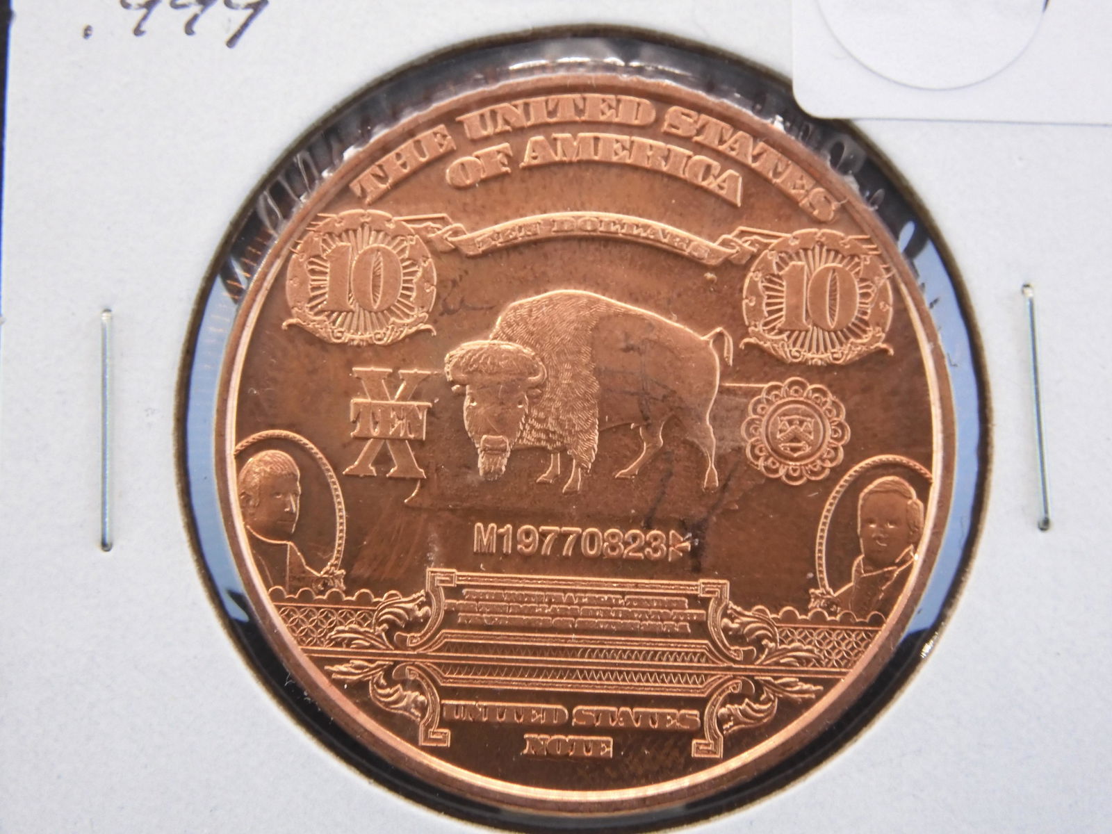 One Ounce .999 Fine Copper Round (1 of 3)