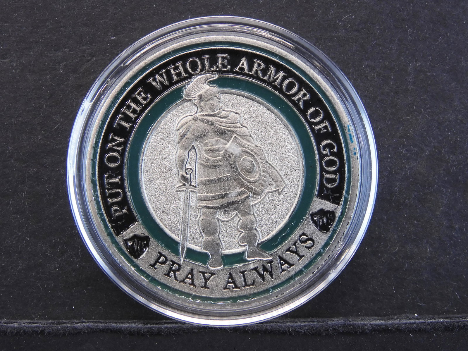 Put on the Whole Armor of God Pray Always Medal: Put on the Whole Armor of God Pray Always Medal
