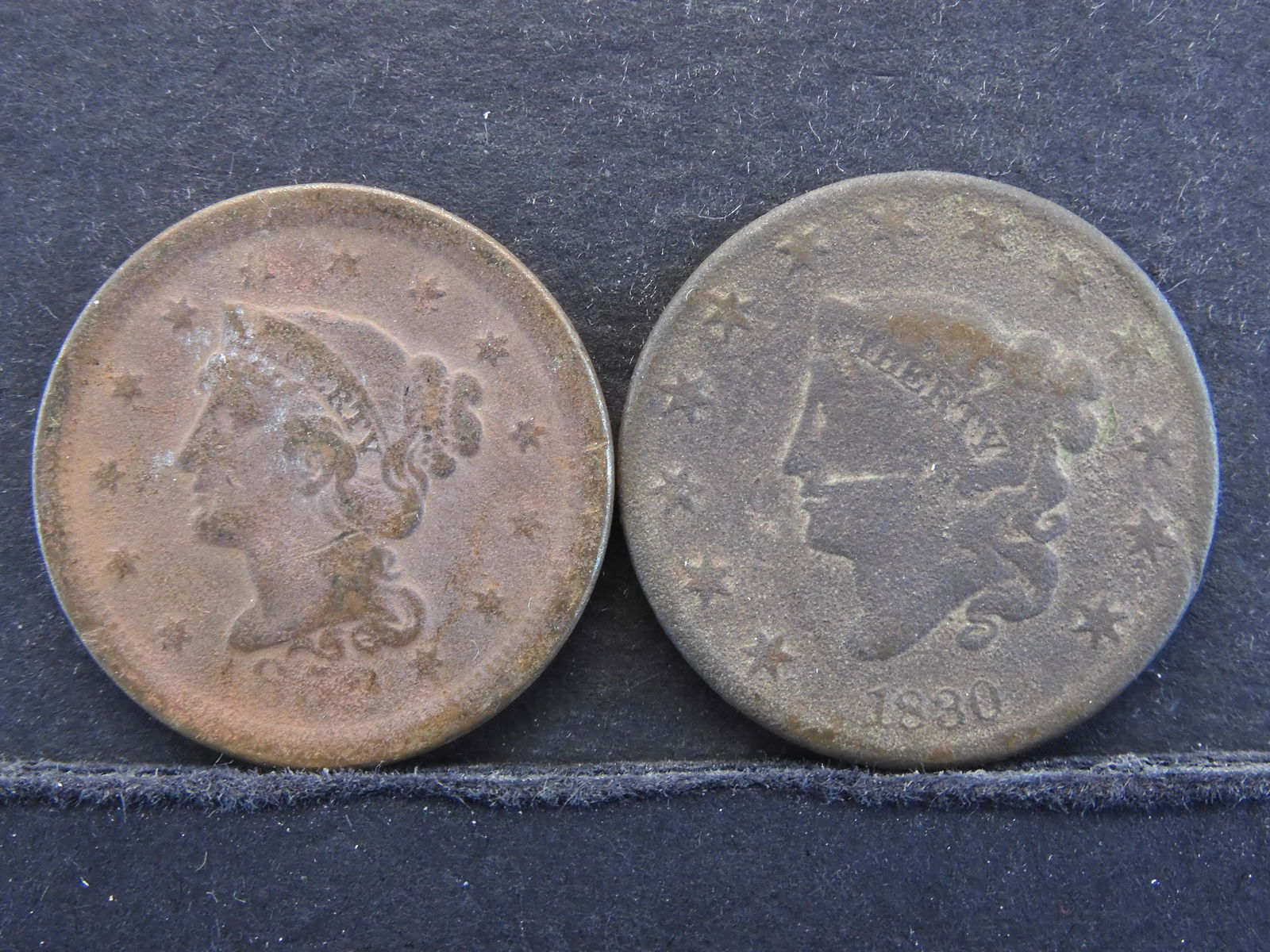1830 & 1853 Large Cents (2 Coin Lot) (1 of 2)