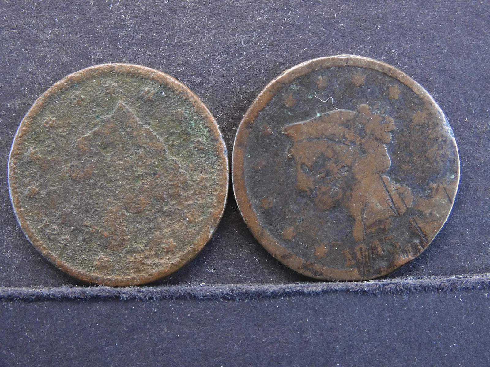 1841 & 1843 large Cents (2 Coin lot) (1 of 2)