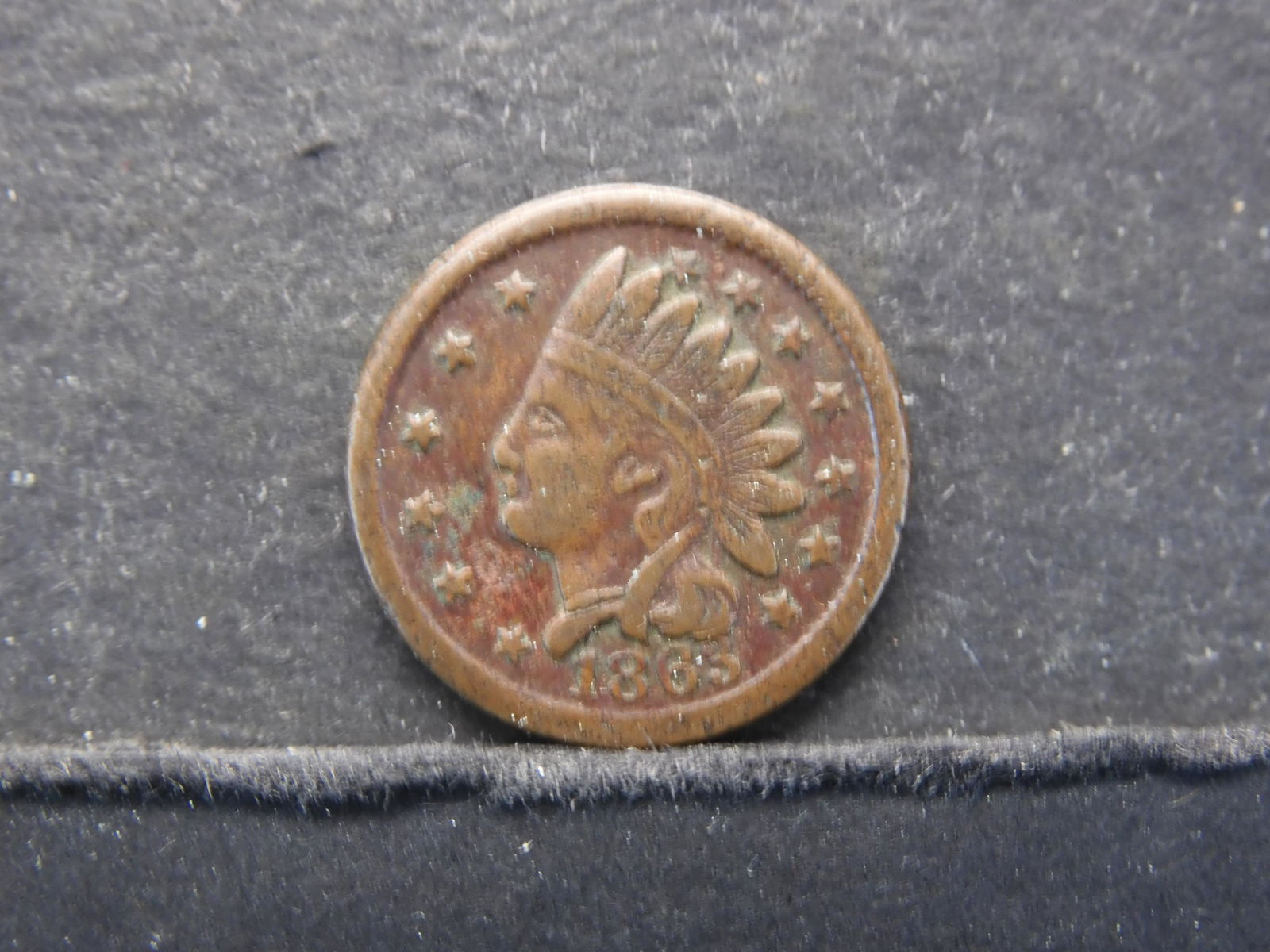 1863 US Civil War Token - Not One Cent (1 of 3)
