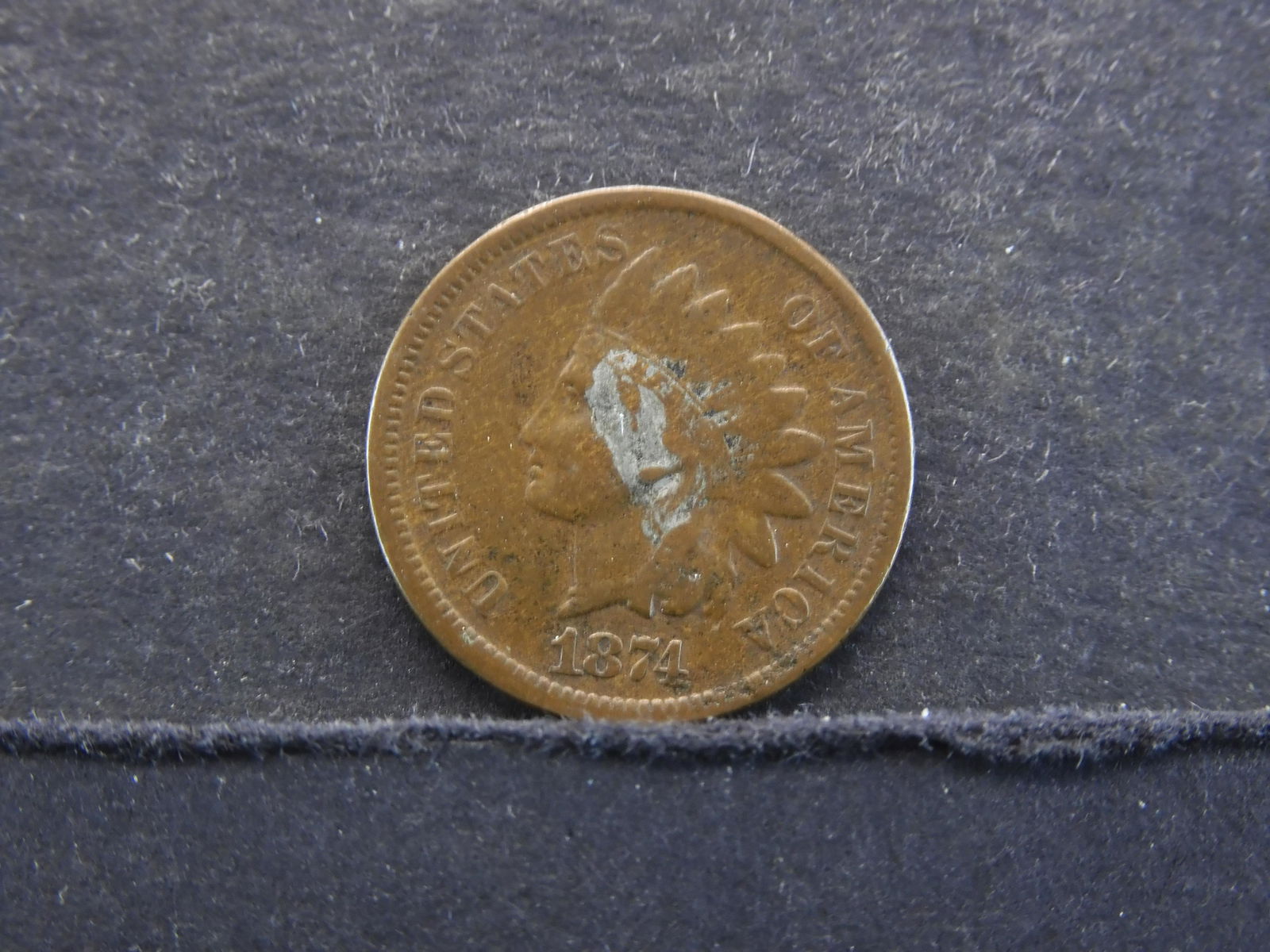 1874 Indian Cent (Reverse Artwork) (1 of 2)