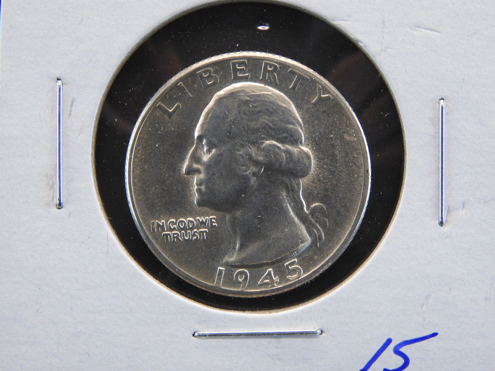 Uncirculated 1945-D Washington Silver Quarter (1 of 3)