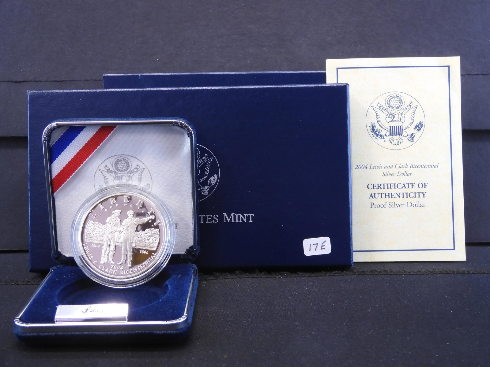2004 Lewis and Clark BI-Cent. Proof Silver Dollar, 90%: 2004 Lewis and Clark BI-Cent. Proof Silver Dollar, 90% Silver