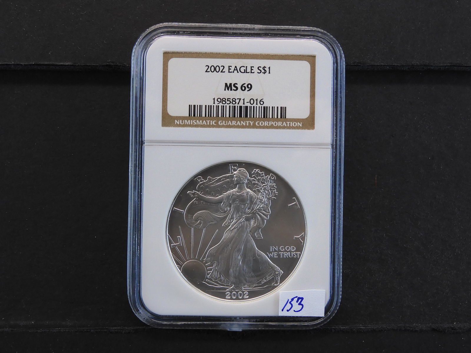 NGC Graded MS69 2002 Silver Eagle (1 of 4)