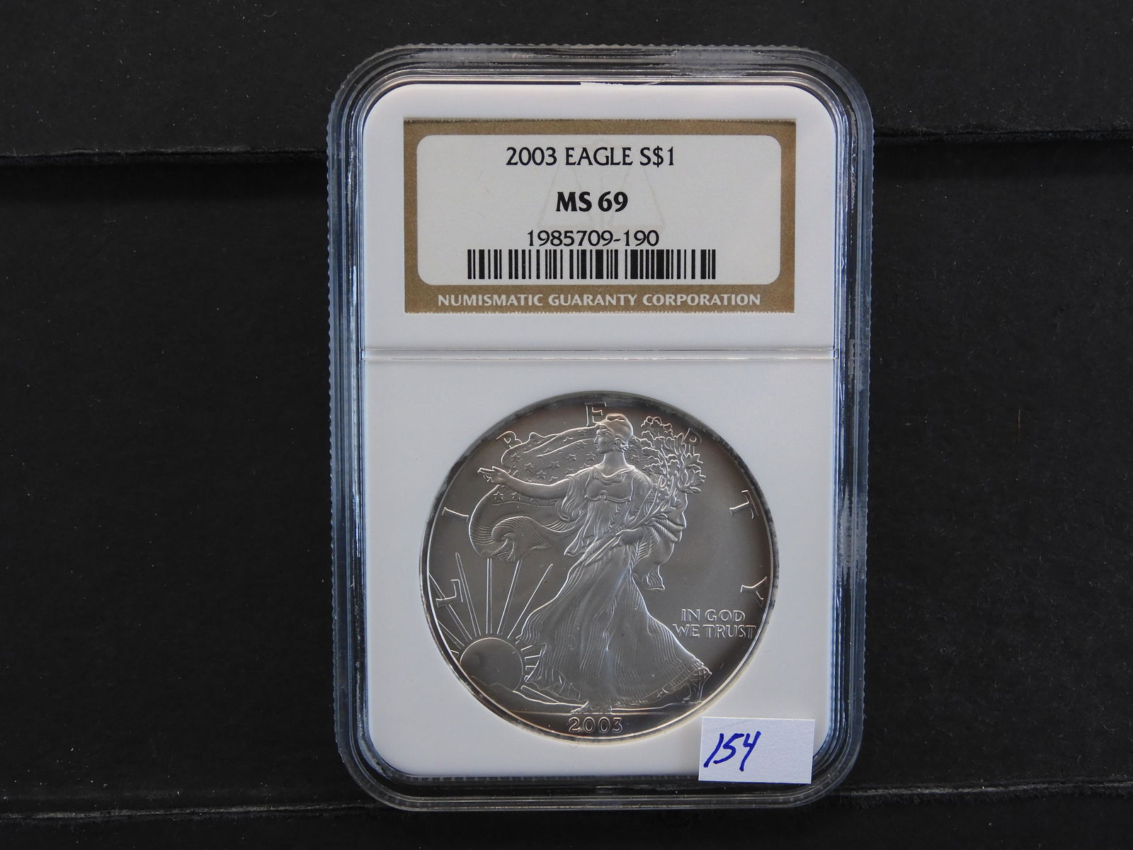 NGC Graded MS69 2003 Silver Eagle (1 of 4)