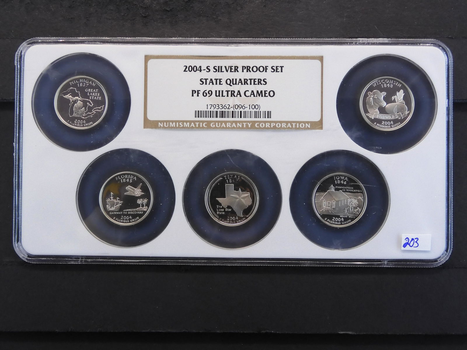 NGC Graded PF69 Ultra Cameo 2004-S Silver Proof State (1 of 2)