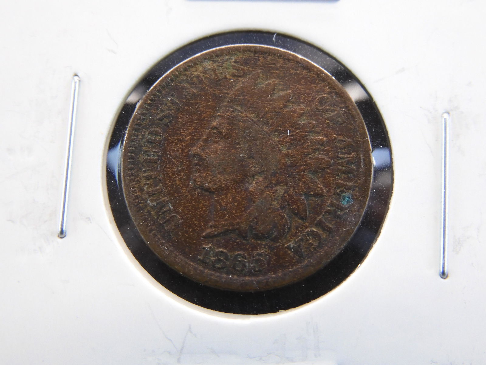 Rarer 1865 "Plain 5" Indian Head Cent (1 of 2)