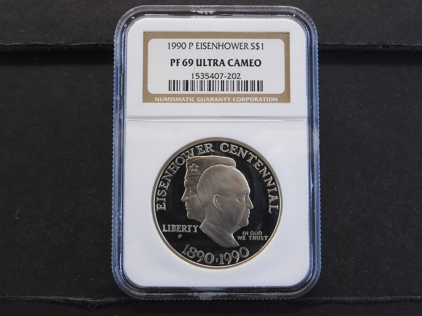 NGC Graded PF69 Ultra Cameo 1990-P Eisenhower (1 of 4)