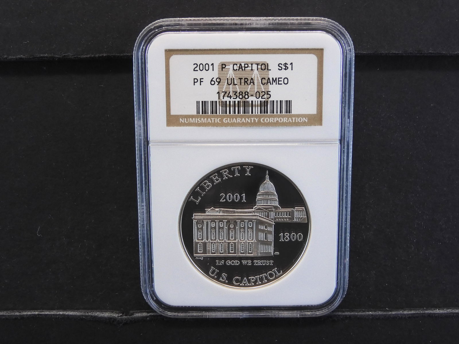 NGC Graded PF69 Ultra Cameo 2001-P U.S. Capitol (1 of 4)