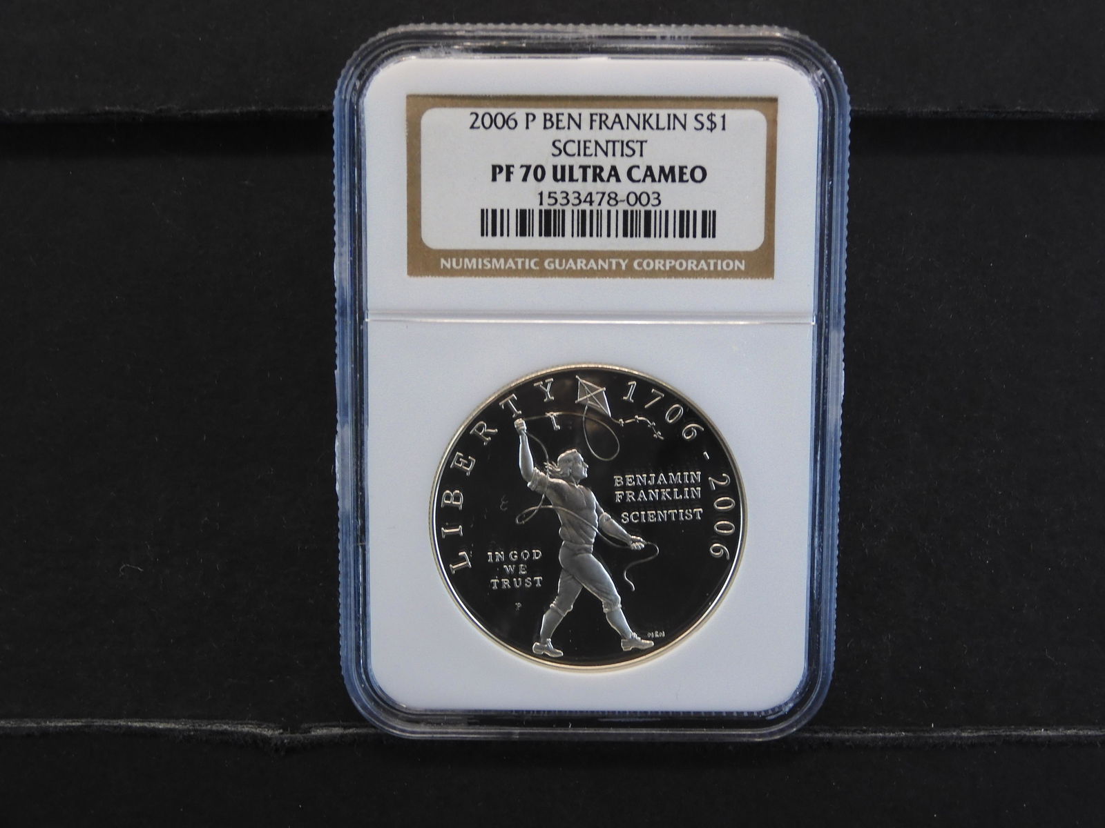 NGC Graded PF70 Ultra Cameo 2006-P Ben Franklin (1 of 4)