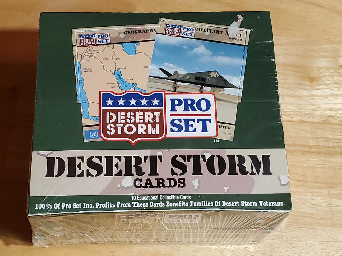Factory Sealed ProSet "Desert Storm" Wax Box (1 of 2)
