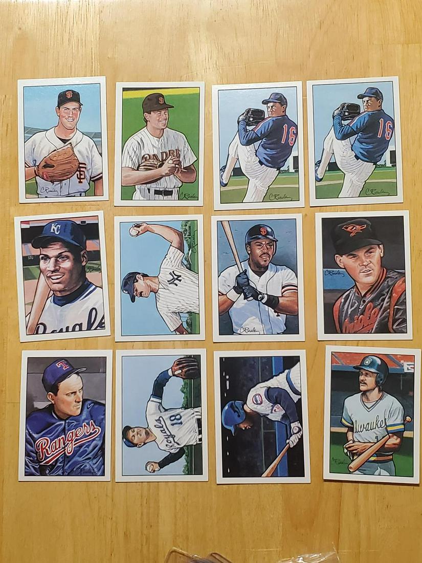 1990 Bowman Art Sweepstakes Insert Set w/ Gooden Error (1 of 2)