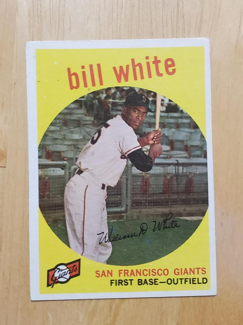 1959 Topps Baseball #359 Bill White Rookie Card (1 of 2)