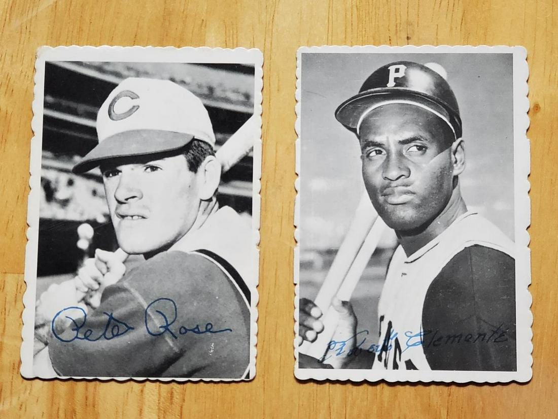 1969 Topps Deckle Edge Insert Pair - Pete Rose and (1 of 2)