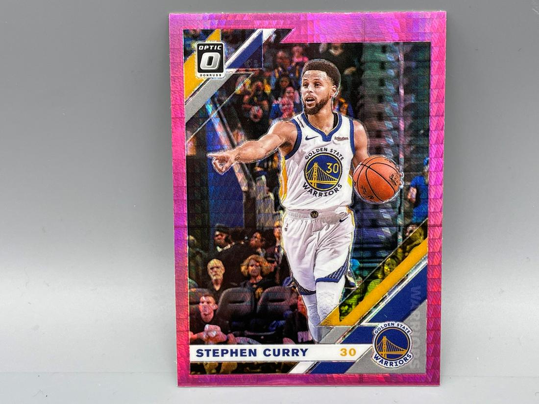 2019-20 Donruss Optic Steph Curry #8 Pink Wave Prizm (1 of 2)