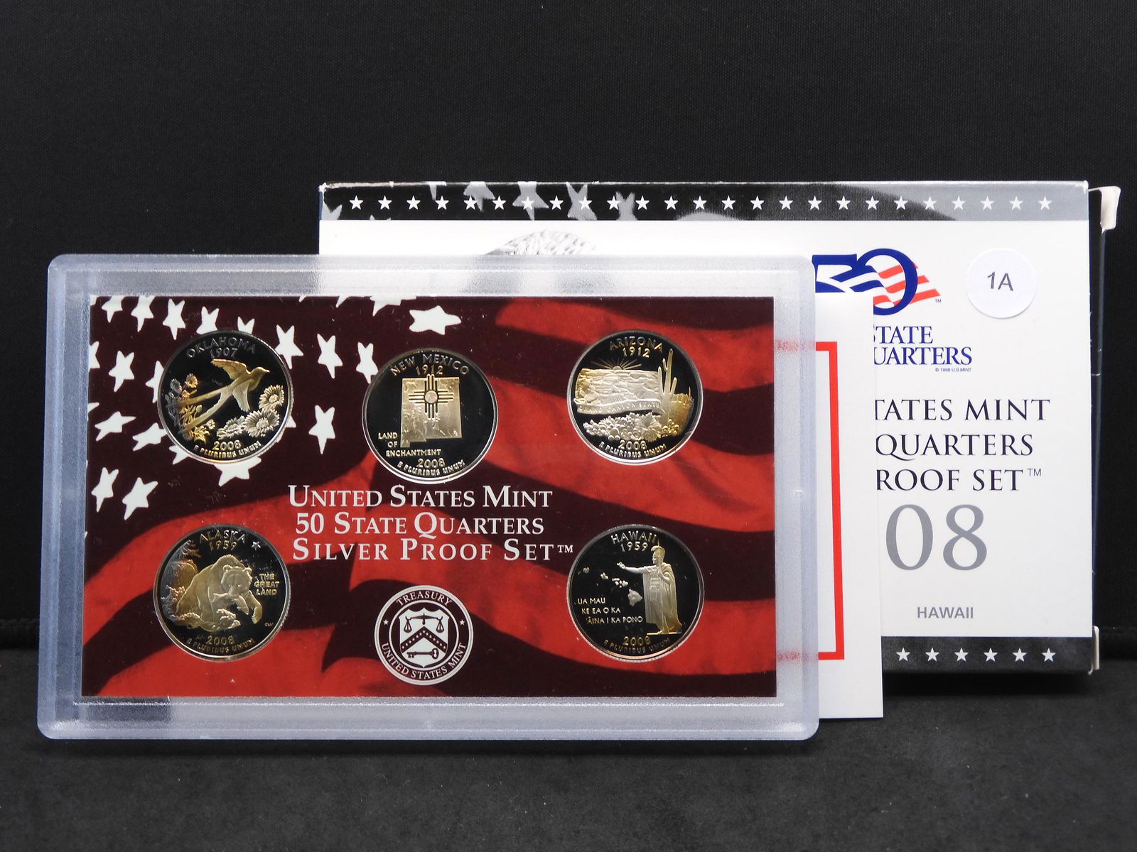 2008-S Silver State Quarters Proof Set:  Ok, NM, (1 of 4)