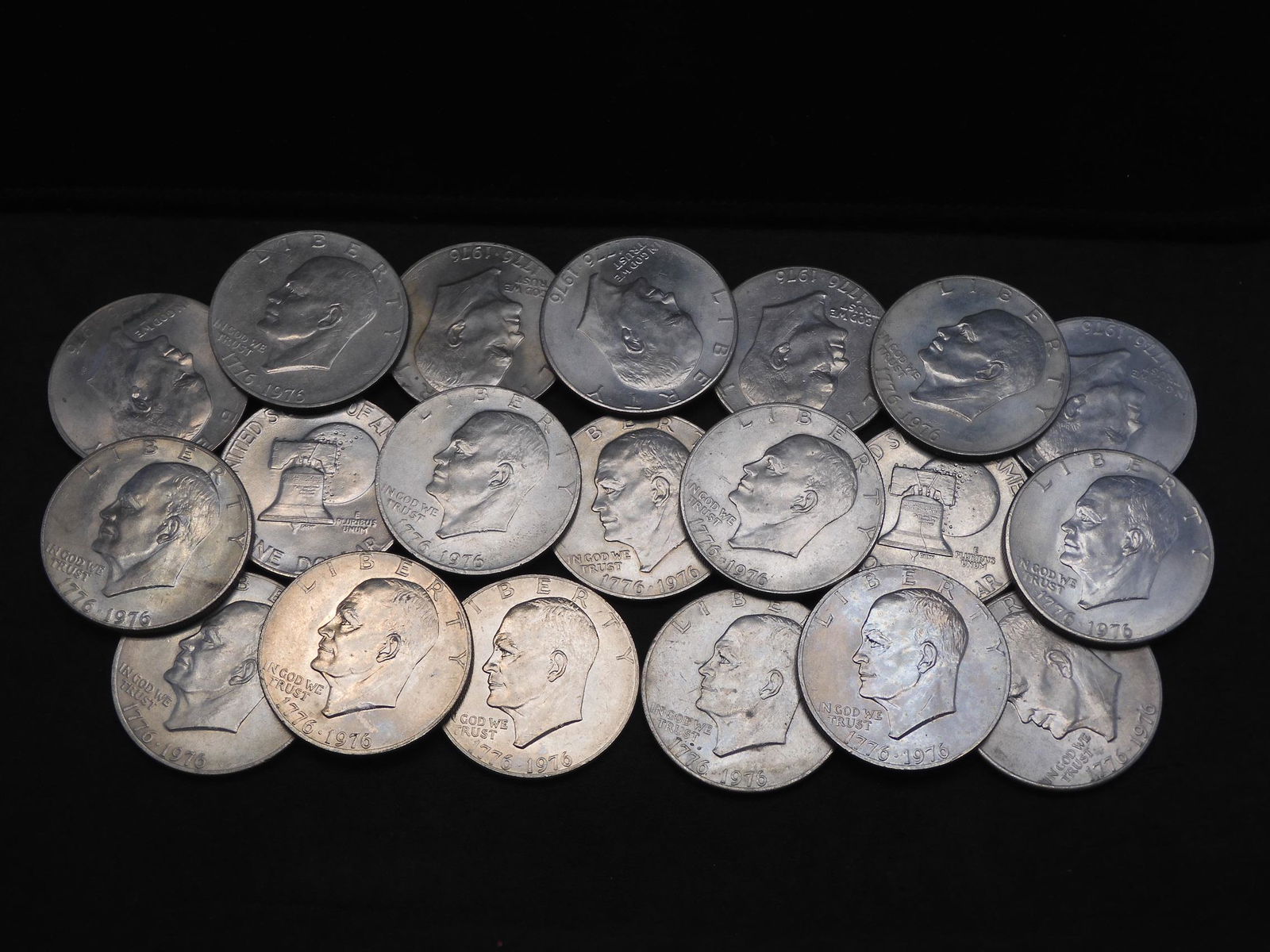 20 Eisenhower 1776-1976 Bicentennial Dollars. All Clad (1 of 3)