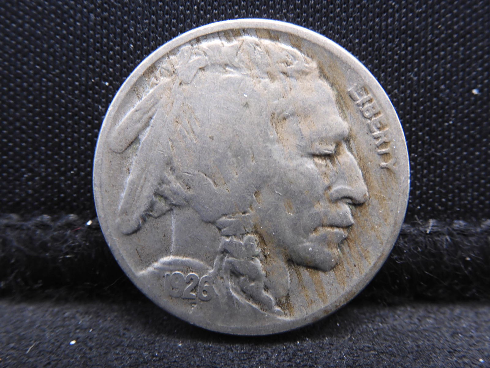 1926-D Buffalo Nickel.  Full Date, 3/4 Horn Very Fine. (1 of 3)