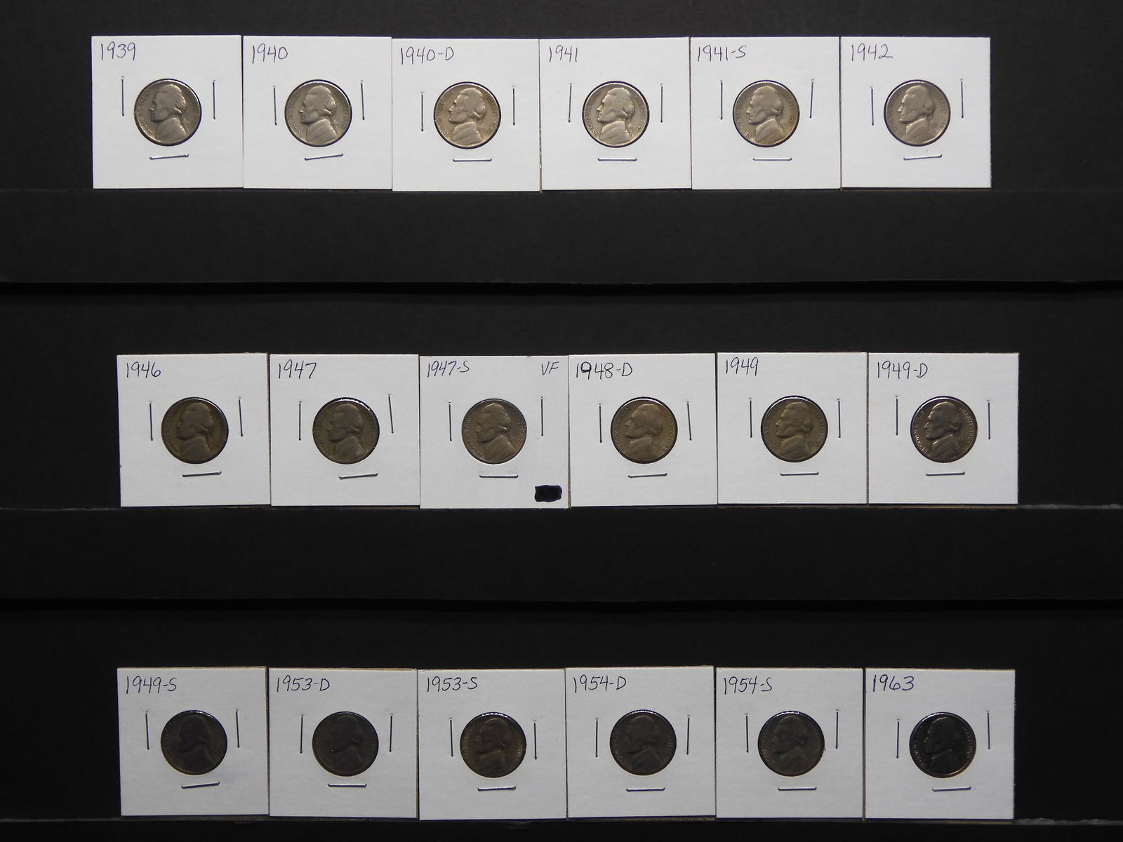 18 Mixed Date Jefferson Nickels 1939-1963 (1 of 7)
