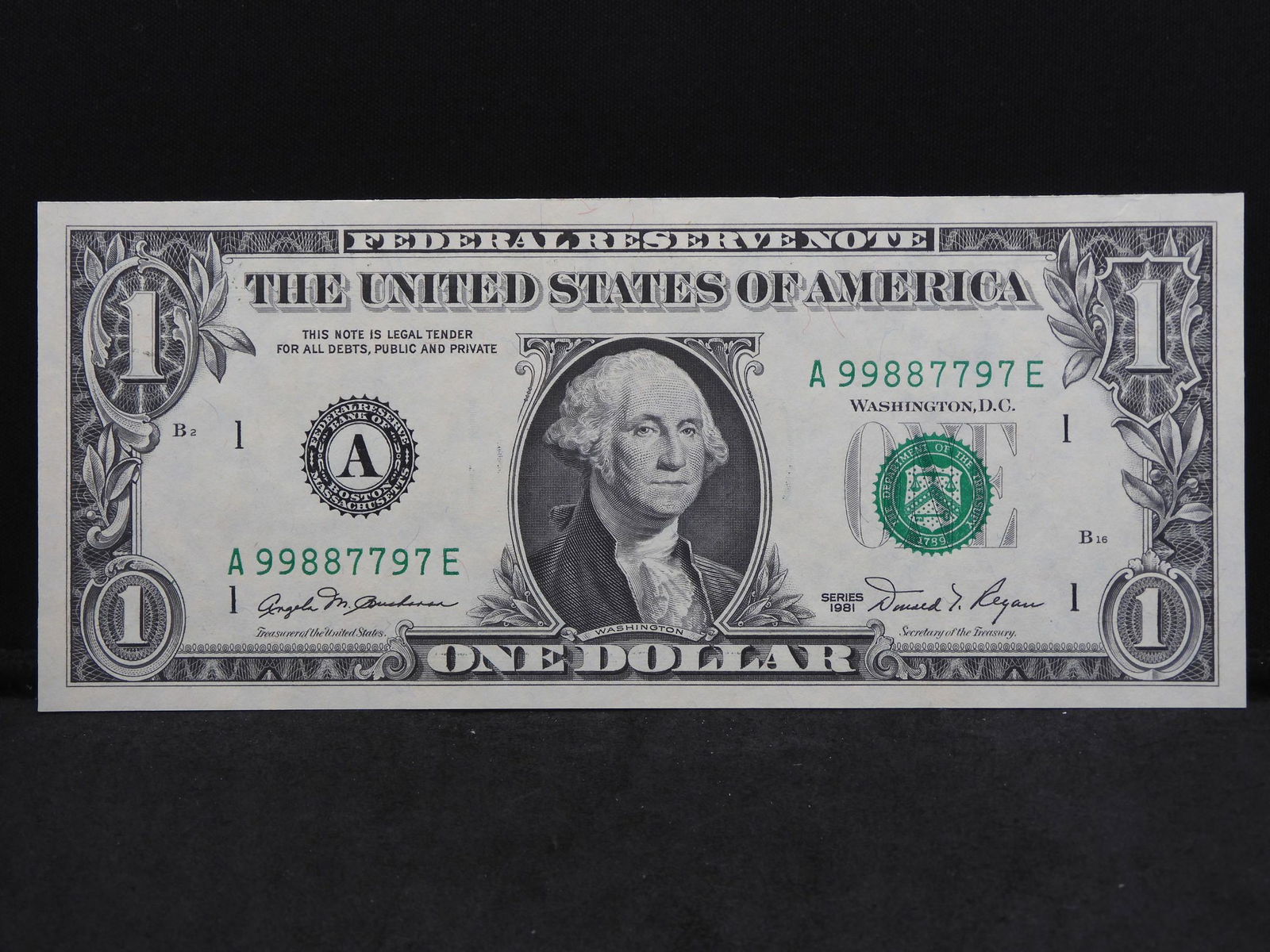 1981 AE Mule $1 FRN Only 160K Printed (1 of 3)