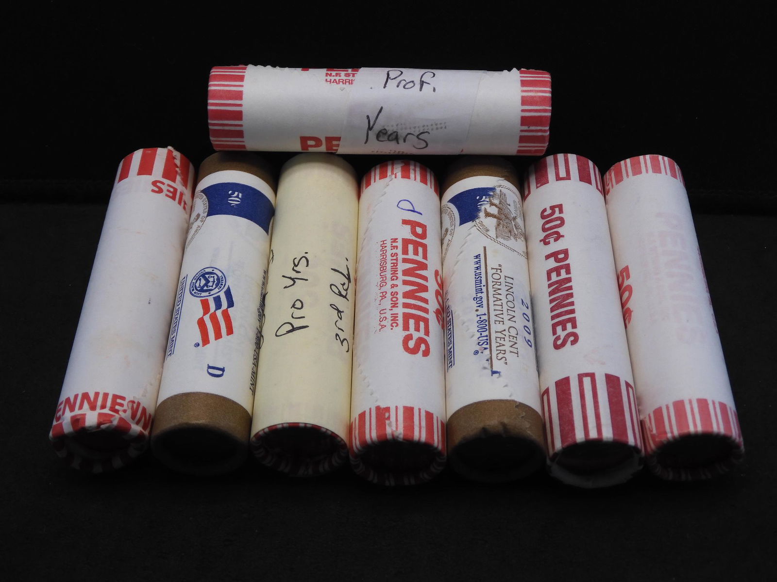 (8) BU Shotgun Rolls 2009 P and D Lincoln Cents. All 4: (8) BU Shotgun Rolls 2009 P and D Lincoln Cents. All 4 varieties including Birth, Splitter, Professional, and Presidential. Neat!