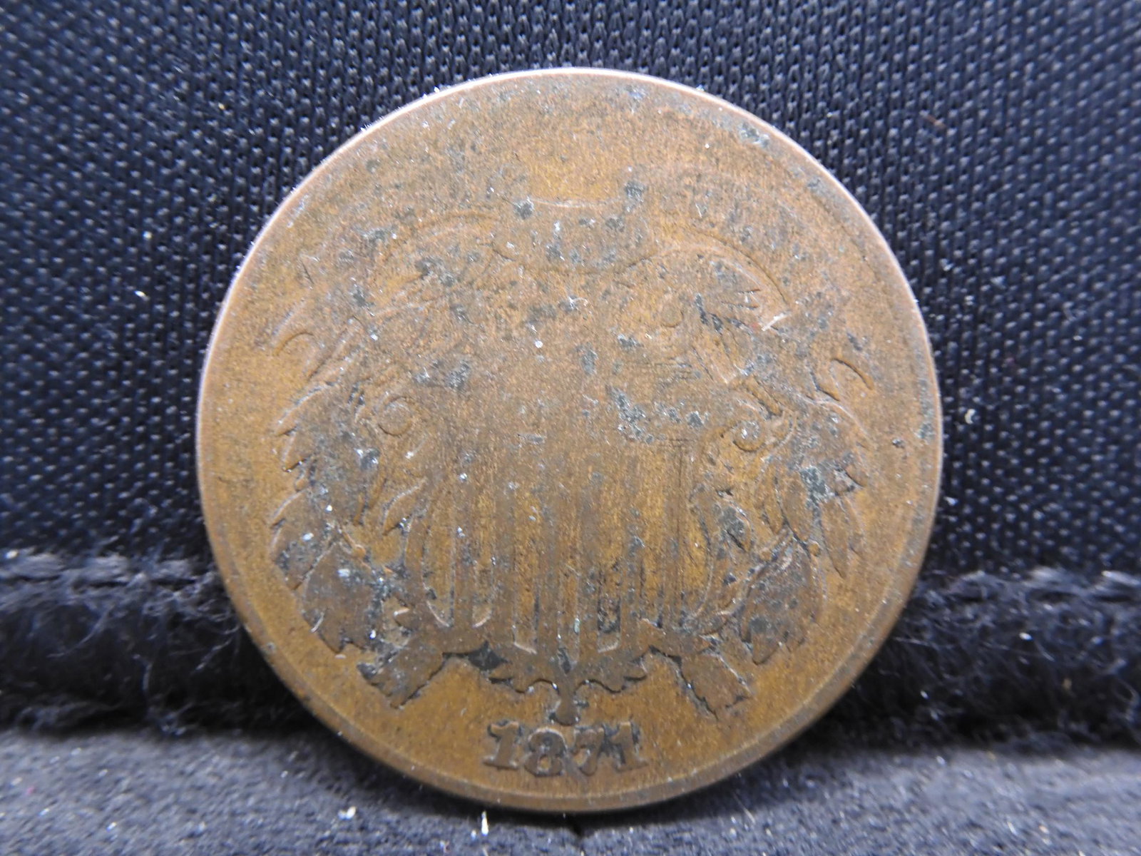 1871 Two cent Piece.  Nice Detail. (1 of 3)