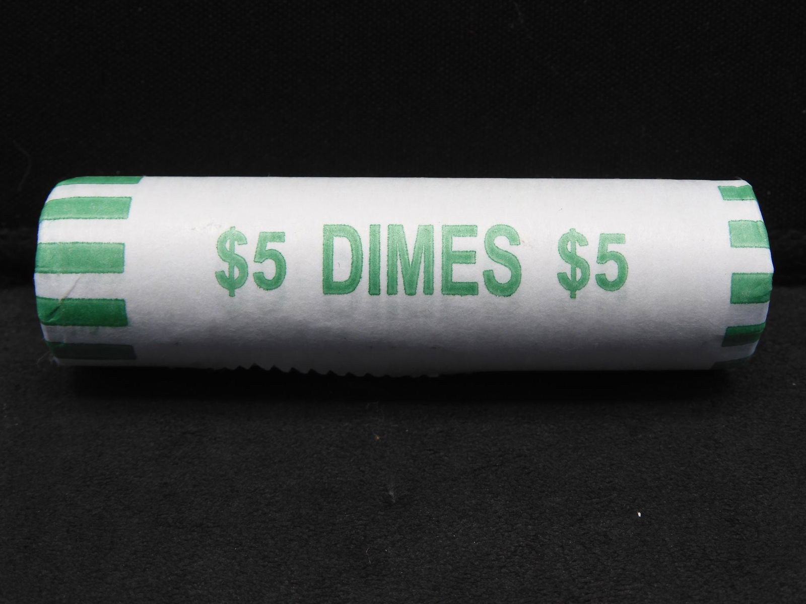 Wrapped Roll of Mercury Silver Dimes (1 of 3)