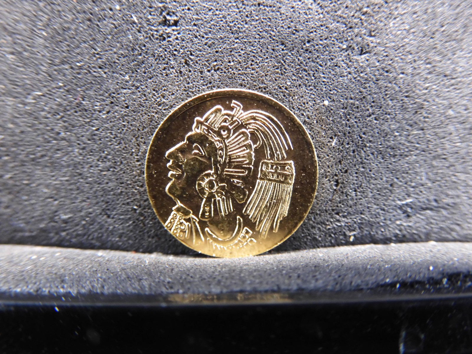 Solid Gold 0.04 Mexico Maximilian Round - Miniature (1 of 4)